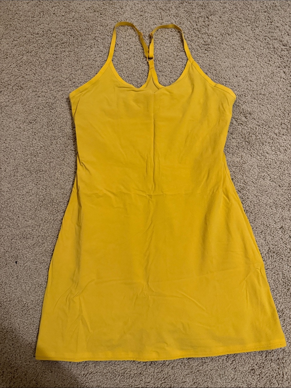 Outdoor Voices Yellow Racerback Dress